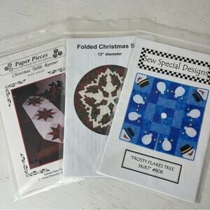 Bundle of 3 Christmas themed quilting patterns